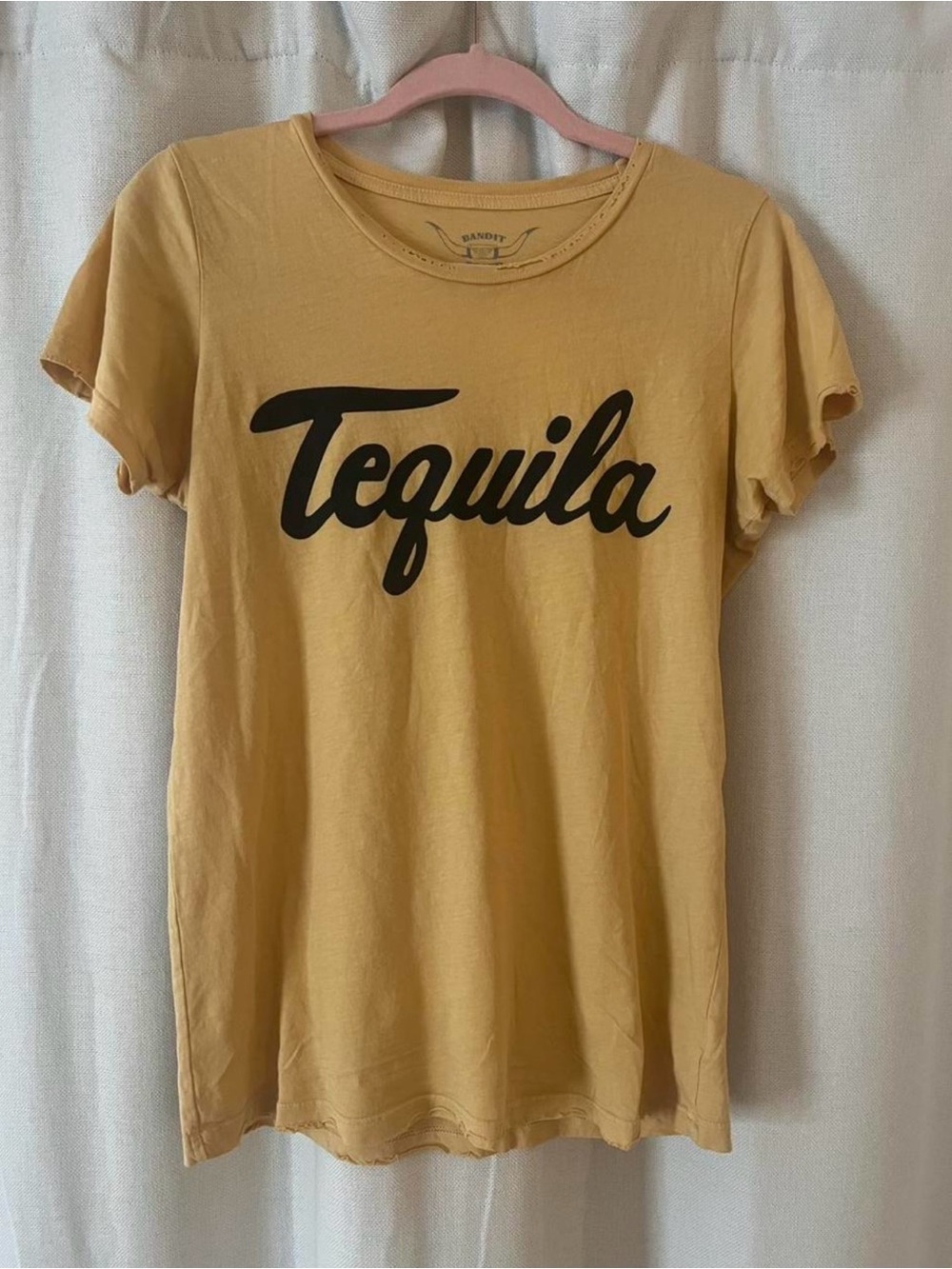 Mustard Yellow 'Tequila' Graphic Tee - Women's Short Sleeve